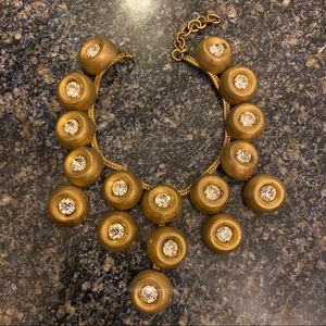 Vintage gold statement necklace